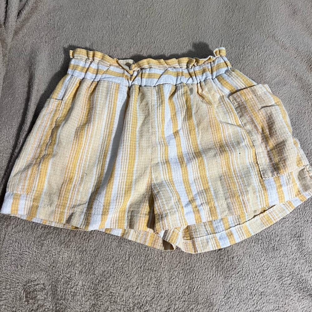 Yellow striped shorts
